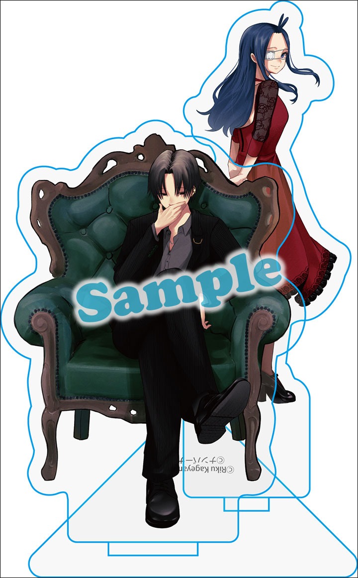 メロンブックス有償特典のアクリルスタンド。