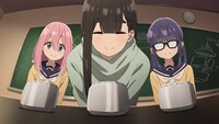 TVアニメ「ゆるキャン△ SEASON3」第1話「次、どこ行こうか」の場面カット。