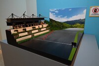 合宿のメインコースを模したジオラマ。