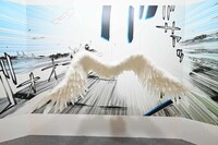 真波の天使の羽根のフォトスポット。