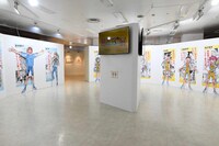 等身大パネルのコーナー。