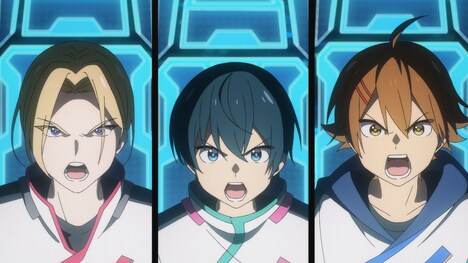 TVアニメ「シンカリオン チェンジ ザ ワールド」第1話の場面カット。