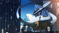 アニメ映画「雲のむこう、約束の場所」より。