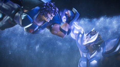 アニメ「聖闘士星矢：Knights of the Zodiacバトル・サンクチュアリ Part2」の新規場面カット。