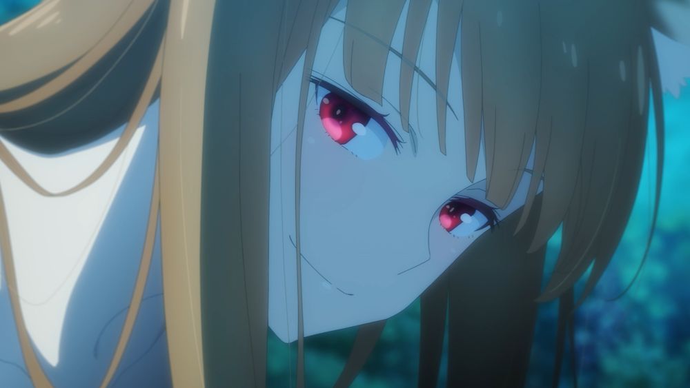 TVアニメ「狼と香辛料 MERCHANT MEETS THE WISE WOLF」第1話の場面カット。