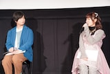 左から斉藤壮馬、降幡愛。