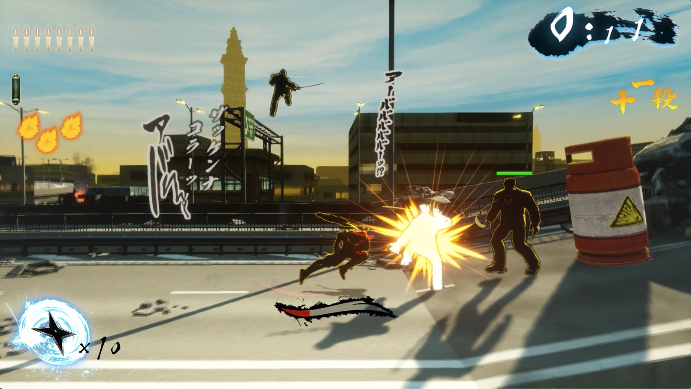 「ニンジャスレイヤー ネオサイタマ炎上」ゲーム画面