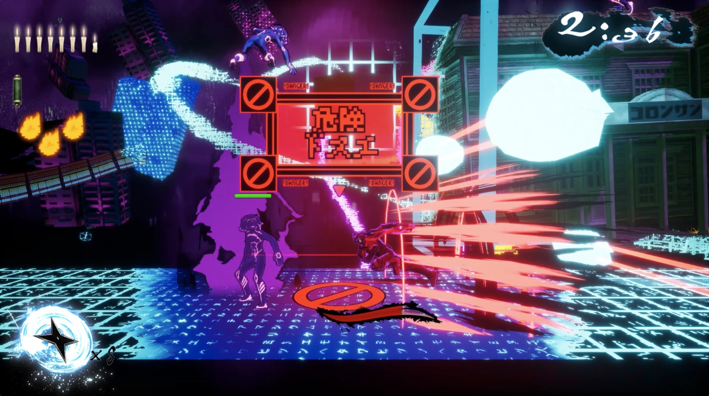 「ニンジャスレイヤー ネオサイタマ炎上」ゲーム画面