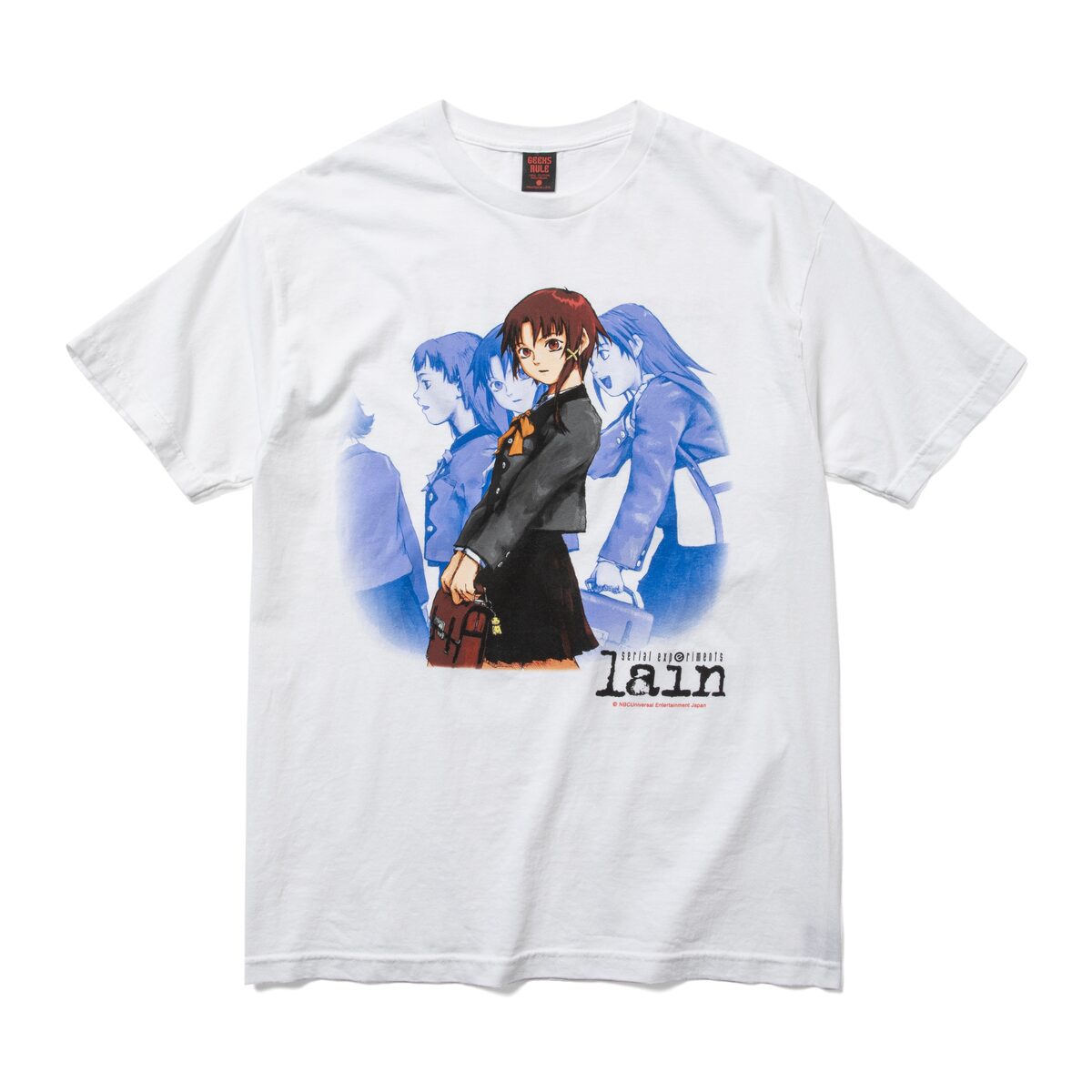展示される「serial experiments lain× GEEKS RULE 12 SILKSCREEN 