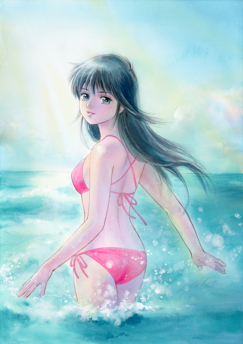 高田明美による40周年描き下ろしイラスト。