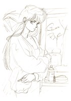 高田明美のラフ画。