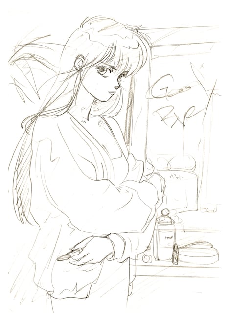 高田明美のラフ画。