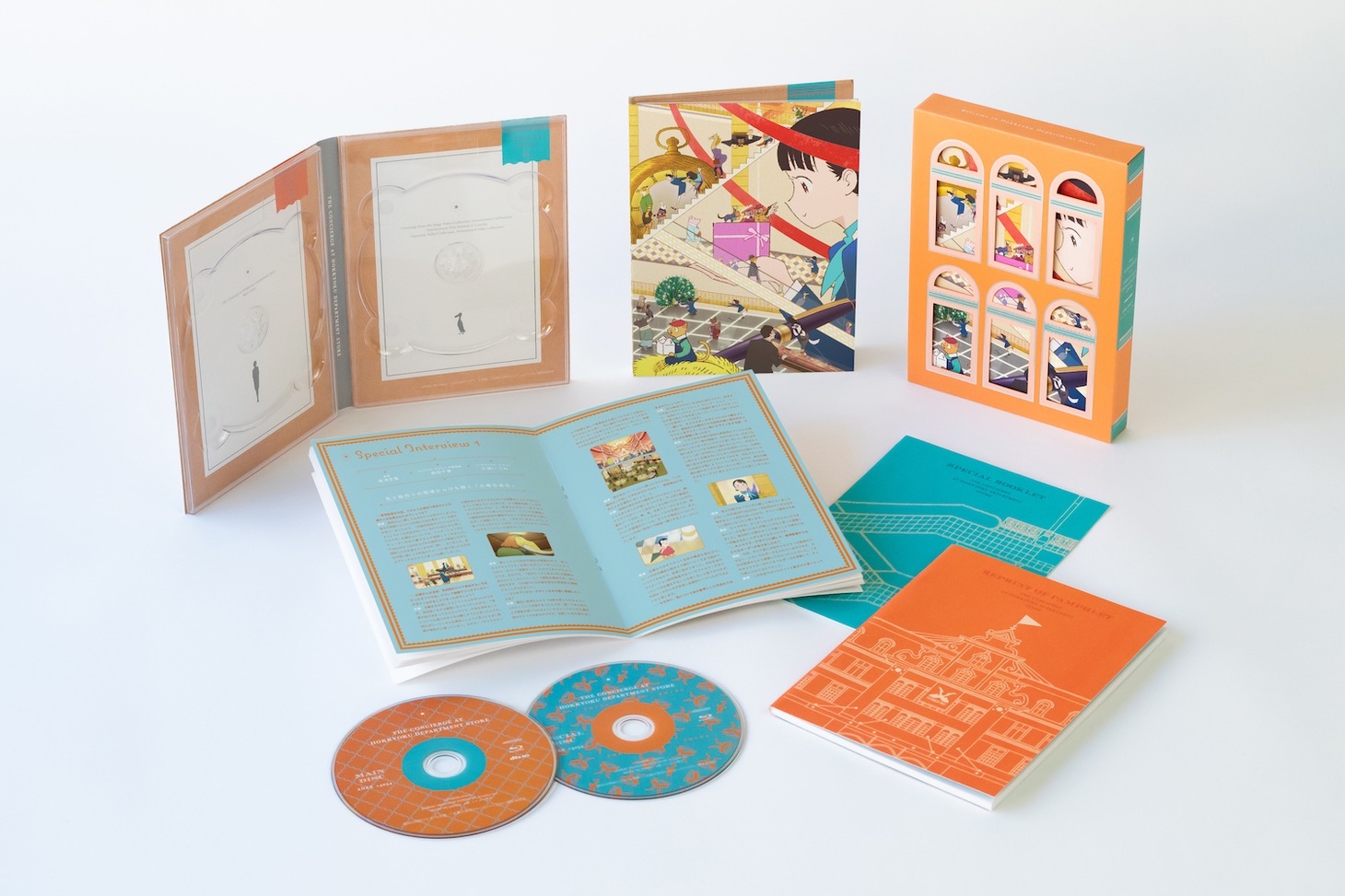アニメ映画「北極百貨店のコンシェルジュさん」のBlu-ray / DVDの展開図。