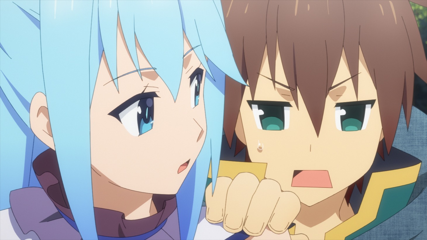 TVアニメ「この素晴らしい世界に祝福を！3」第1話の場面カット。