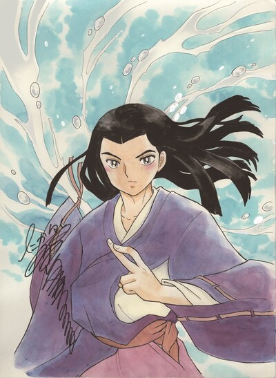 高橋留美子が寄稿した応援イラスト。