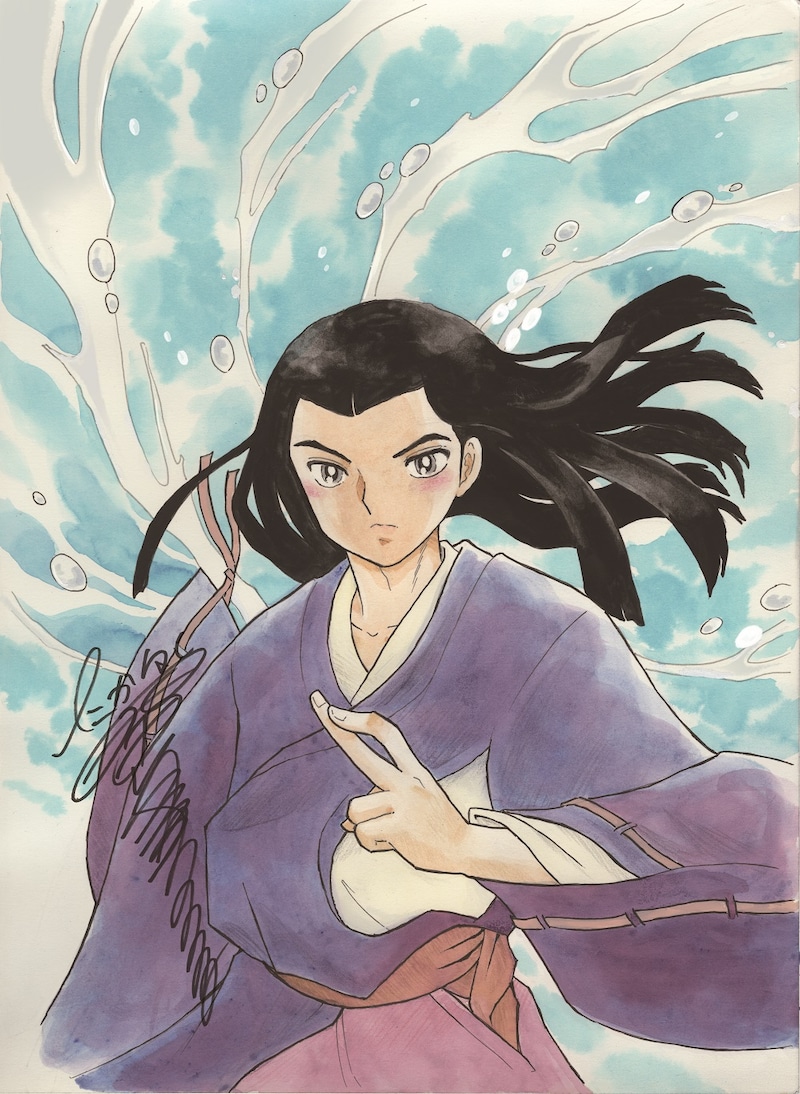 高橋留美子が寄稿した応援イラスト。