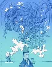 寺田克也が寄稿した応援イラスト。