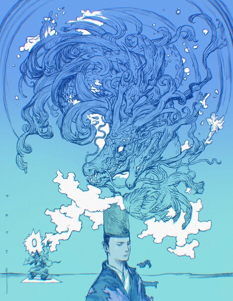 寺田克也が寄稿した応援イラスト。