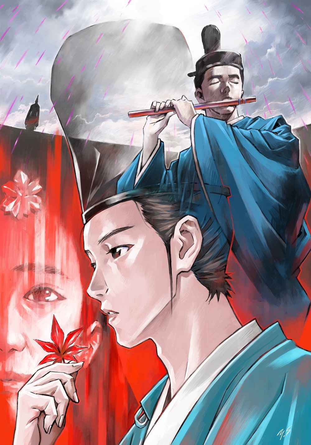 貞本義行が寄稿した応援イラスト。