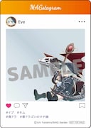 SNS風クリアカード(「骨ドラゴンのマナ娘」)