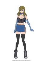 新城（CV：杉山里穂）。七煌星団のメンバーで、戦いの際はオペレーターを担当する。 (c)SUNRISE／PROJECT G-ROZE　Character Design (c)2006-2024 CLAMP・ST