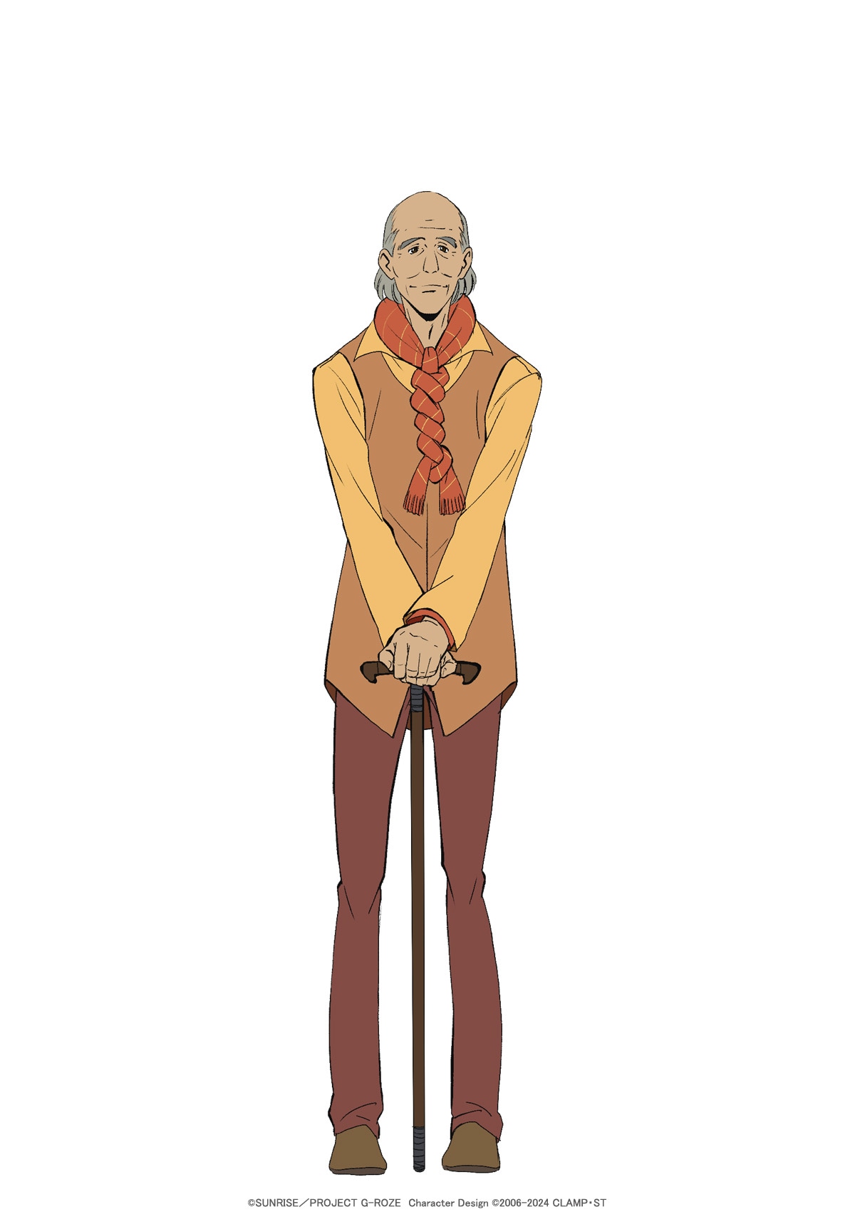 岩本（CV：青山穣）。レジスタンス組織「北狼軍」の団長。  (c)SUNRISE／PROJECT G-ROZE　Character Design (c)2006-2024 CLAMP・ST