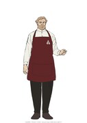 ヴァレン（CV：野川雅史）。ホッカイドウブロックにある喫茶店のマスター。 (c)SUNRISE／PROJECT G-ROZE　Character Design (c)2006-2024 CLAMP・ST