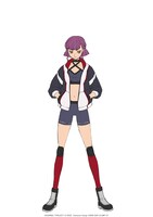 ハルカ（CV：富田美憂）。七煌星団の1人で、努力家な一面を持つ。ナイトメアフレームの操縦を得意とする。 (c)SUNRISE／PROJECT G-ROZE　Character Design (c)2006-2024 CLAMP・ST