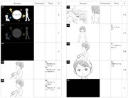 「鬼一のあやまち」の映像コンテ。