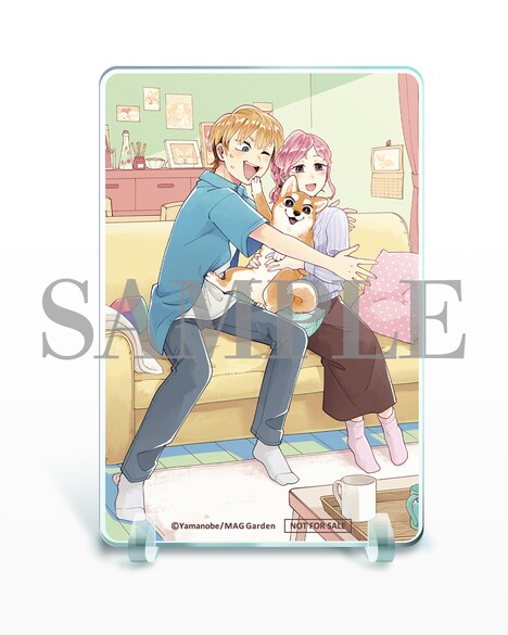 プレゼントキャンペーンでもらえる卓上アクリルボード。