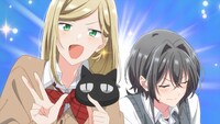TVアニメ「ささやくように恋を唄う」第1話「屋上と、ギターと、先輩と。」場面カット