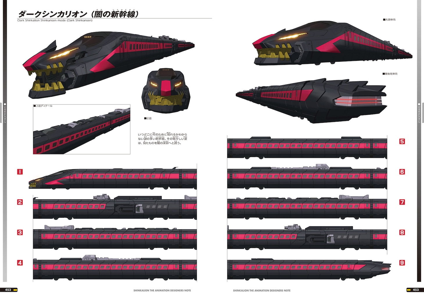 「新幹線変形ロボ シンカリオン デザイナーズノート」より。