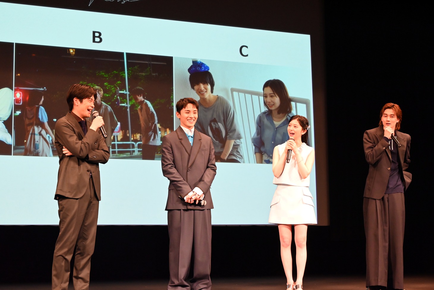 映画「バジーノイズ」完成披露試写会より。