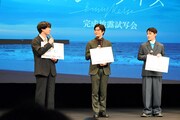 映画「バジーノイズ」完成披露試写会より。