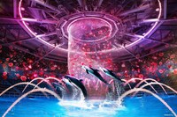 ドルフィンパフォーマンス「美しき薔薇物語」のイメージ。