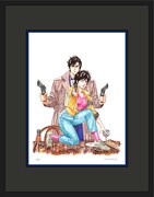 「シティーハンター」の北条司直筆サイン入り88グラフ。(c)北条司／コアミックス1985