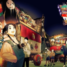 「君は放課後インソムニア」被災地を応援 展示やオジロマコトのライブペイント