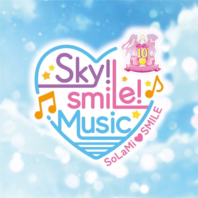 「SoLaMi♡SMILEスペシャルイベント『Sky! smiLe! Music!』by プリパラ」ロゴ