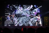 左からマリオ役の橘龍丸、香田澄あまり役の飯田里穂。