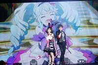 左から香田澄あまり役の飯田里穂、マリオ役の橘龍丸。