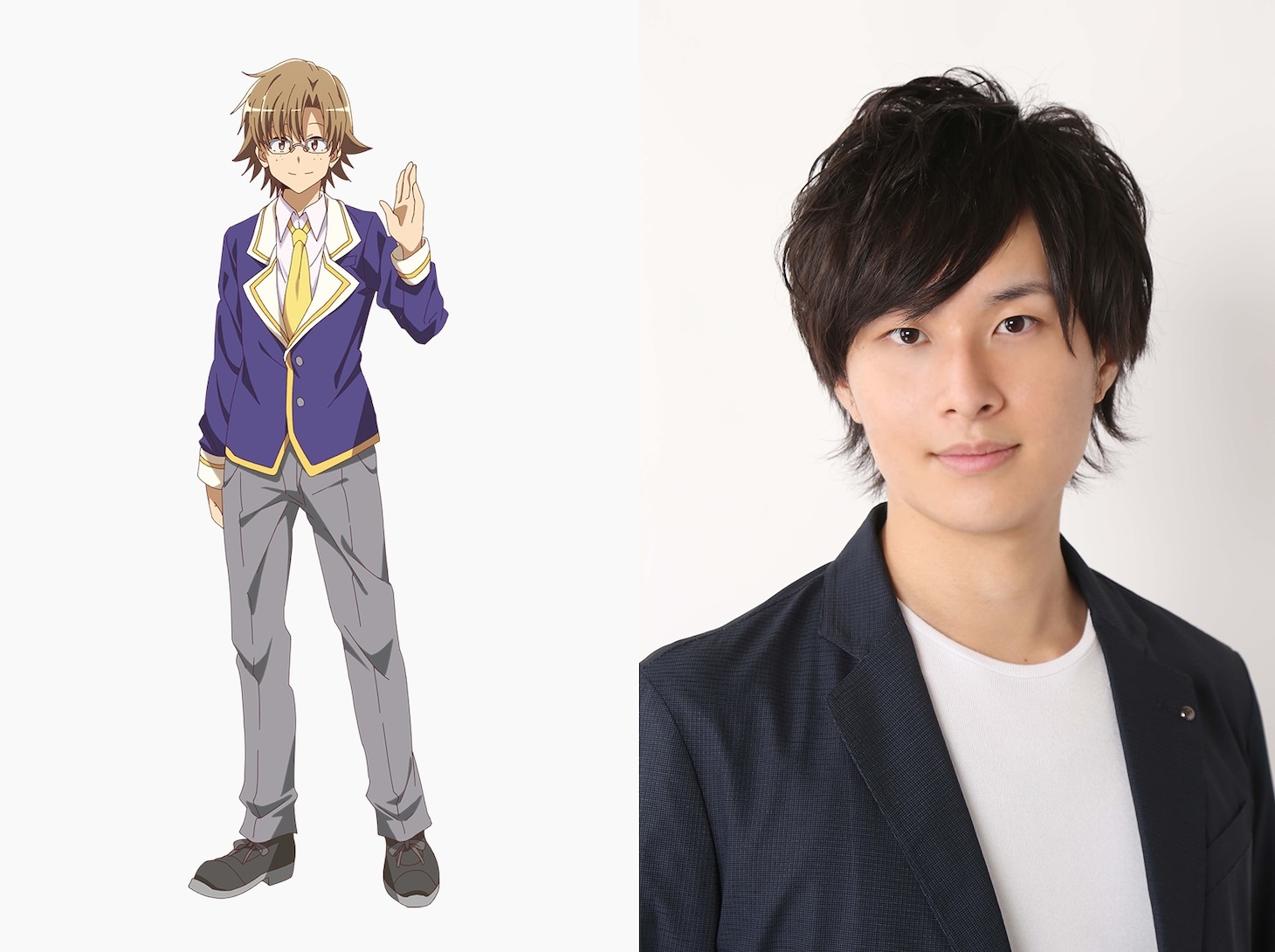 左からオタA、夏目響平。オタAは遥のクラスメイトで、オタグループの1人。アニメやラノベから得た知識で、意気揚々と異世界を生き抜く。