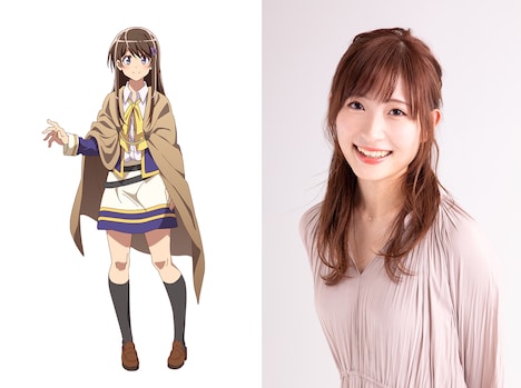 左から委員長、白石晴香。委員長は才色兼備で文武両道。人望があり、集団を率いる才能に秀でている。遥とは幼ななじみで、小学校1年生から11年連続同級生。また11年連続委員長の経歴を持つ。