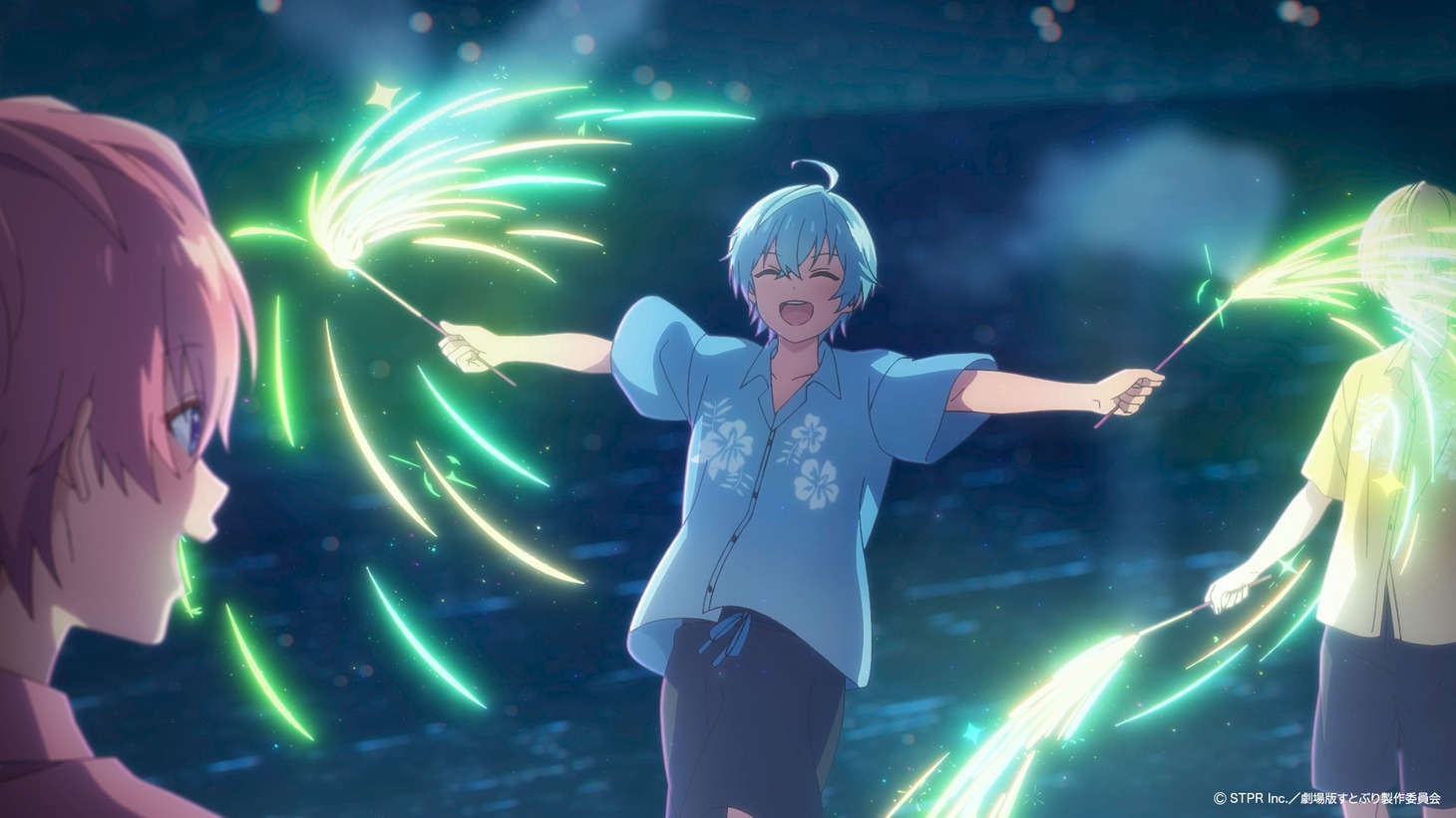 「劇場版すとぷり はじまりの物語～Strawberry School Festival!!!～」特報映像の場面カット。