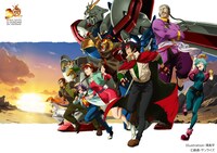 TVアニメ「機動武闘伝Gガンダム」30周年のお祝いイラスト。