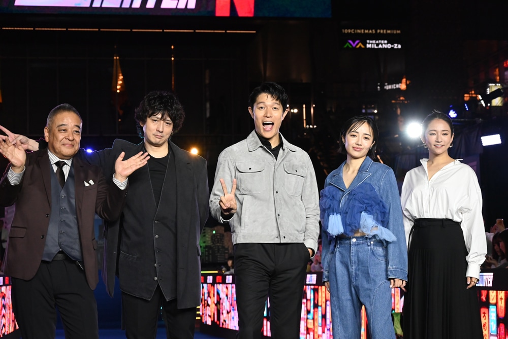Netflix映画「シティーハンター」ワールドプレミアイベントの様子。
