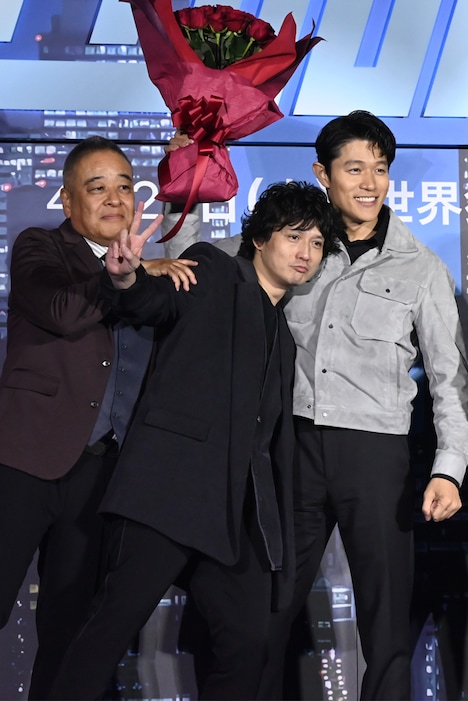 Netflix映画「シティーハンター」ワールドプレミアイベントの様子。