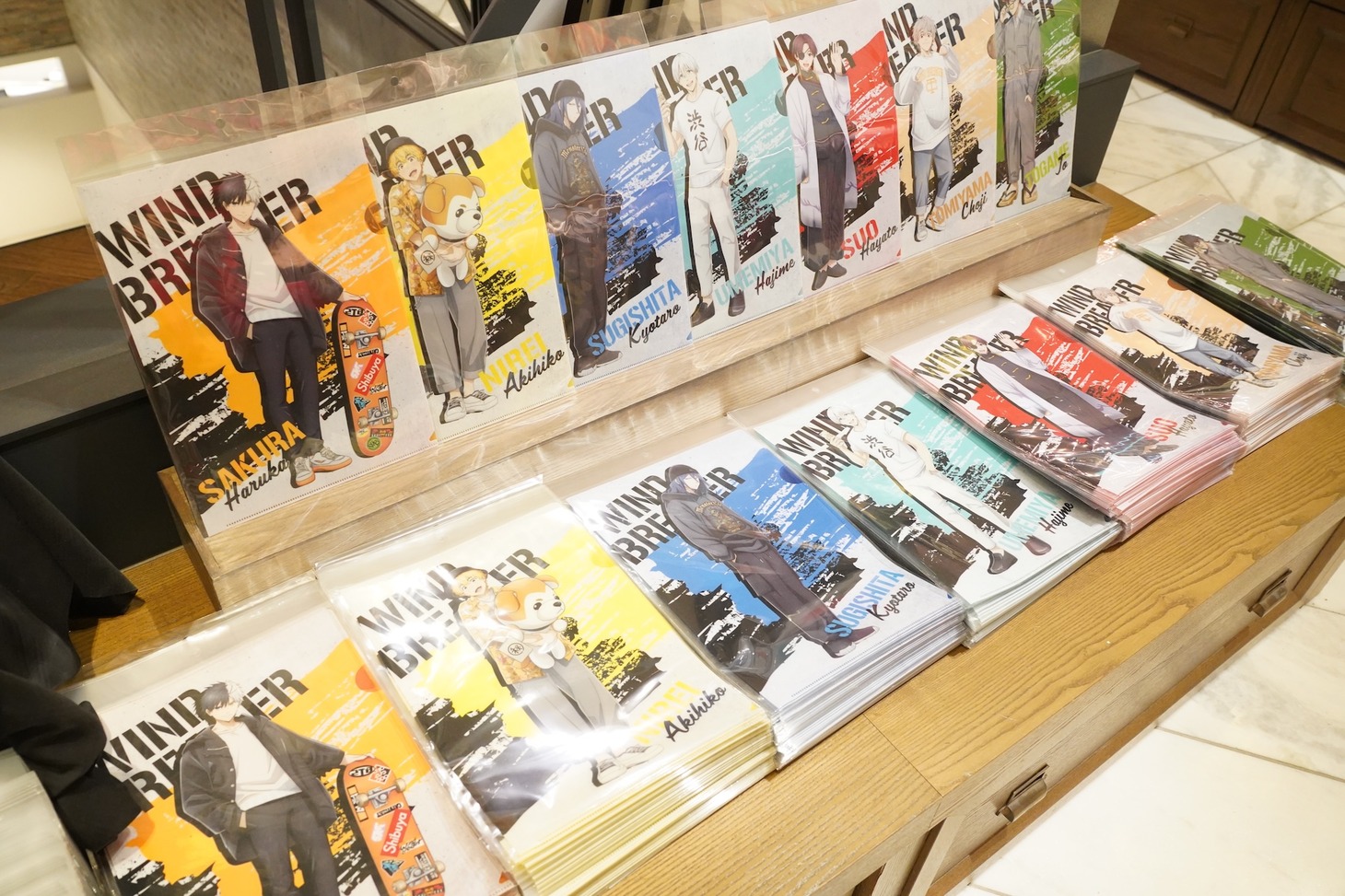 SHIBUYA TSUTAYA7階「WIND BREAKER」コラボカフェの様子。