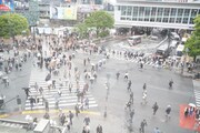 SHIBUYA TSUTAYA3階SHARE LOUNGEから見える渋谷の景色。