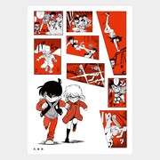 「『名探偵コナン シールくじびき』FILE.1 シールになった名探偵」の1種。