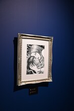 「伊藤潤二展 誘惑」展示の様子。(c)伊藤潤二